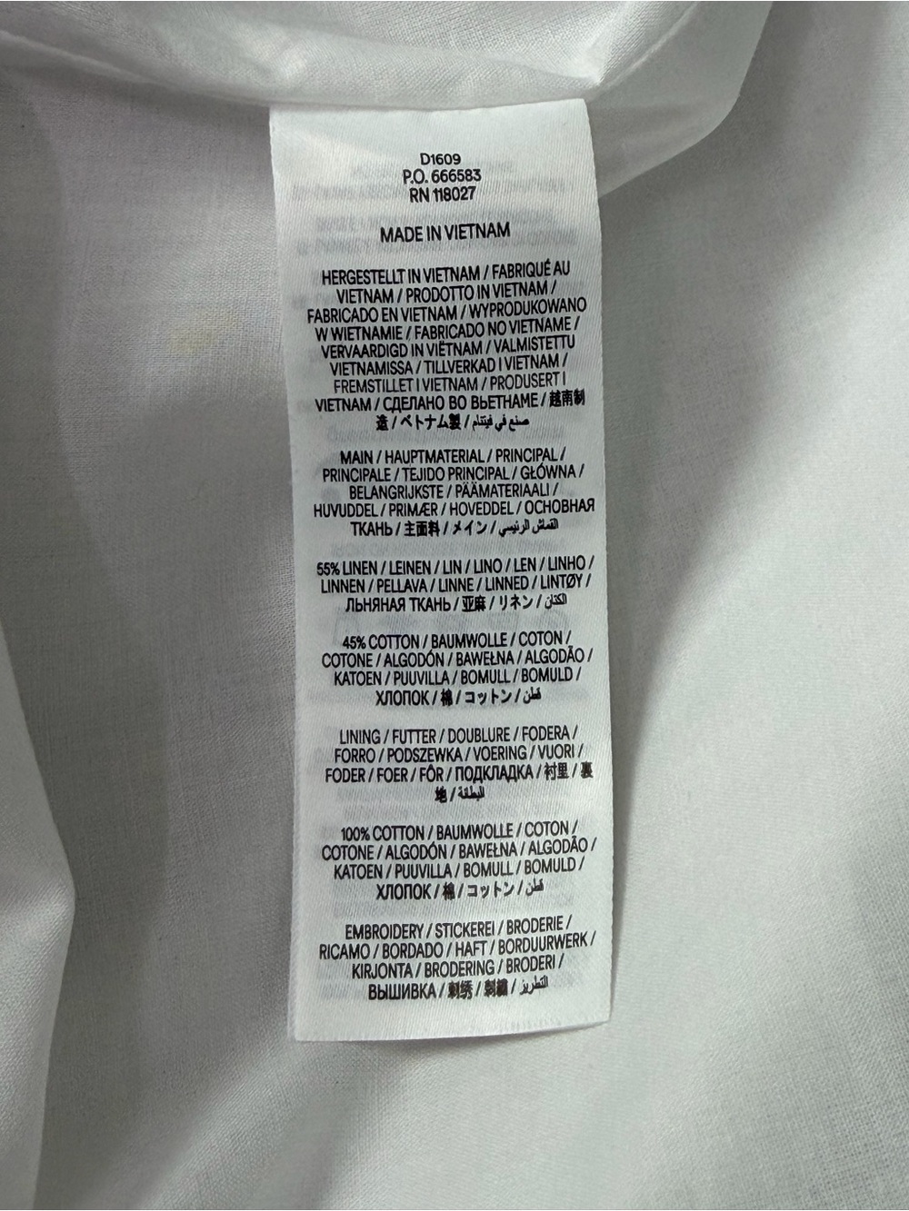 Boden Octavia Tiger Embroidery Linen Blend Maxi Dress Size 10R White - Picture 16 of 16